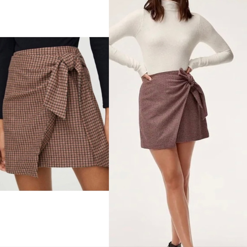 HOST PICK✨Aritzia Wilfred Dorine wool mini skirt size 2